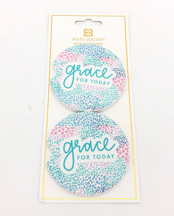 Mary Square 37499 Car Coaster - Grace For Today