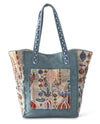 Boho Canvas Tote 84989A Blue