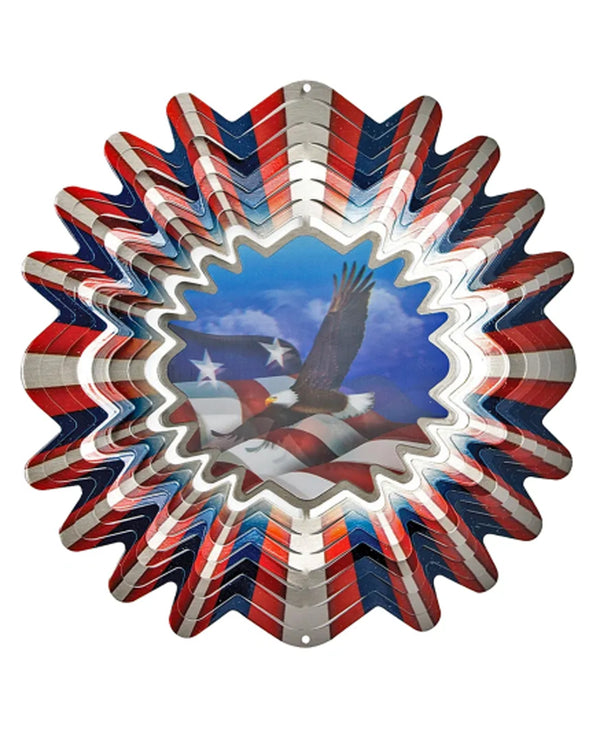 Animated Patriotic Wind Spinner 385