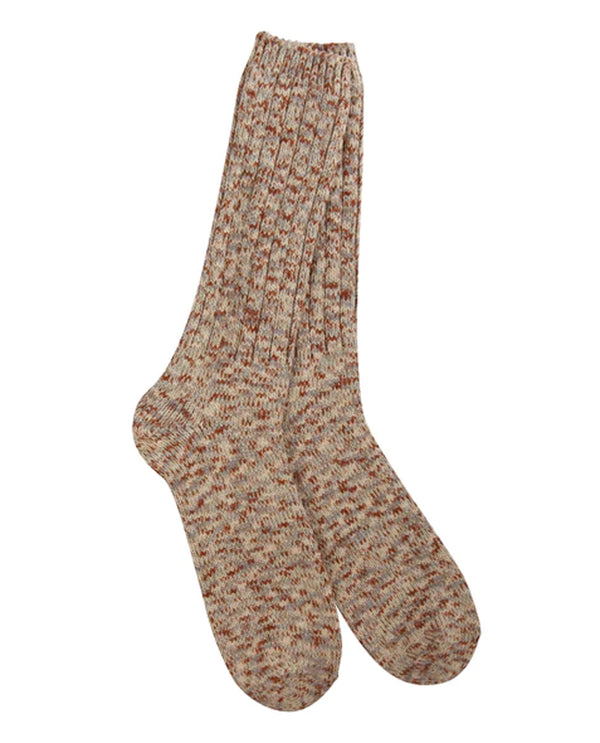 World's Softest Socks 190204-187 Ragg Taupe Men's Crew
