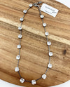 Rachel Marie Designs Improv Edgy Wreath Necklace clear