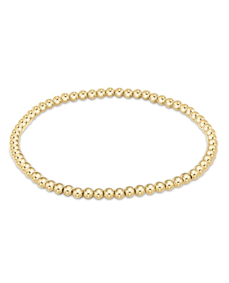 3Mm Bead Bracelet BCLG3 Gold
