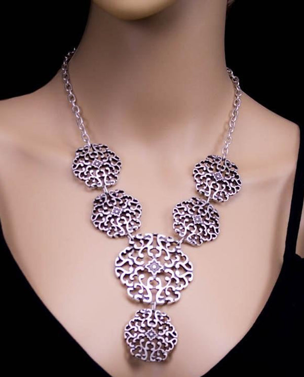 Filigree Rounds Necklace 1297