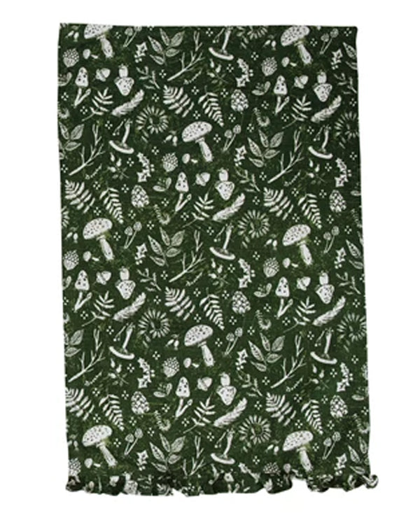Ruffle Edge Tea Towel XM9842A Green