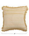 Fringe Woven Pillow DF6851PMC Buttercup