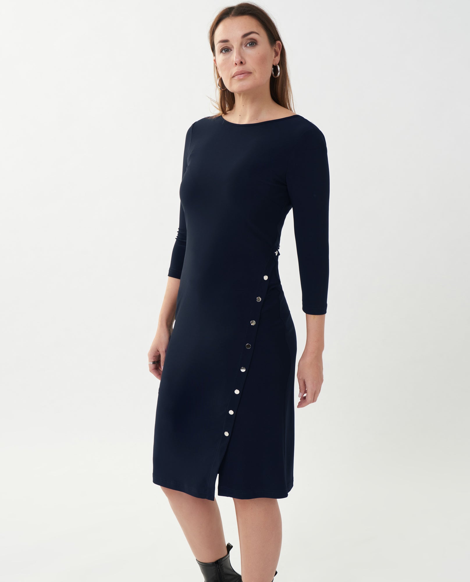 Joseph Ribkoff 223173 Rivet Detail Dress – The Clothing Cove