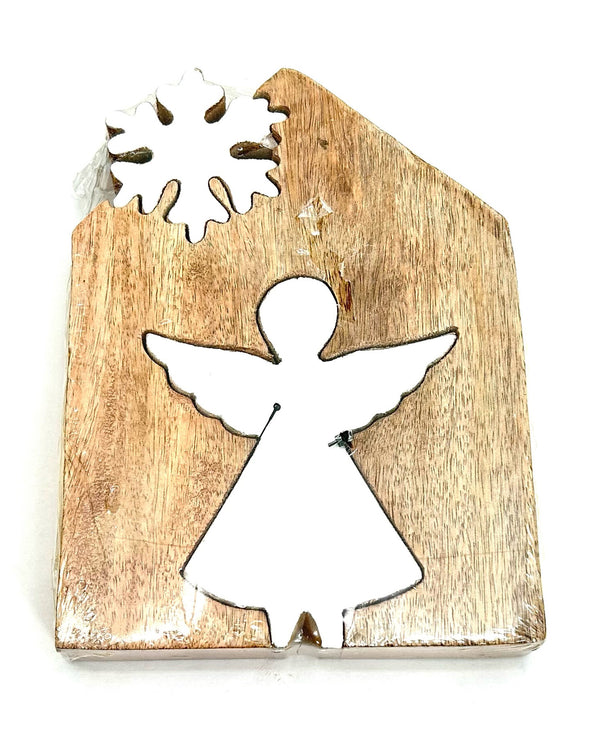 Angel & Snowflake Wood Puzzle XW291L