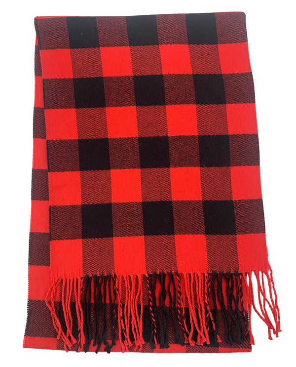 Buffalo Check Scarf S2-04, 05 Red
