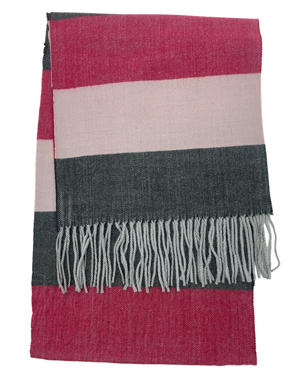 Stripe Scarf 23-4, 5 Pink