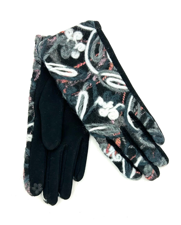 Sutache Glove GOV0131 Black & White