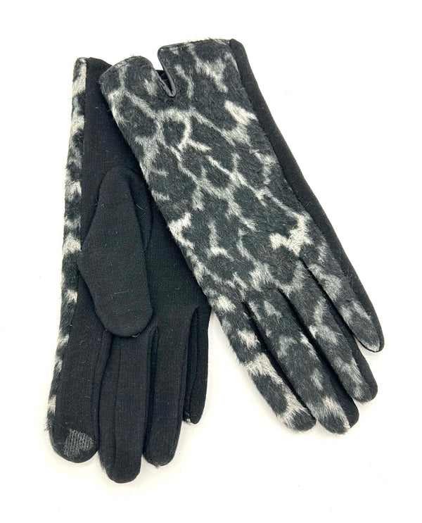 Leopard Print Glove GV106-4 Black