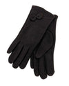 Bow & Bead Glove GV018-11 Dark Brown