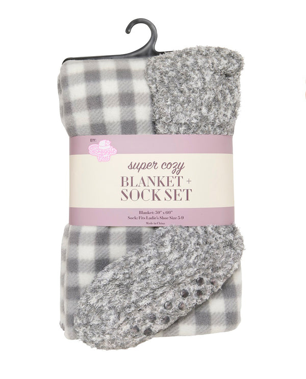 Sock & Blanket Set BLANKETSET Grey