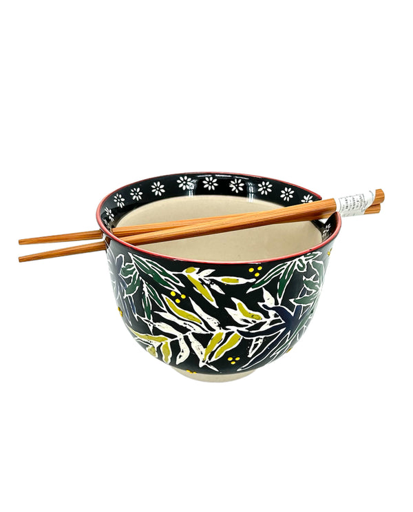 Bowl With Chopsticks SF525 Fern