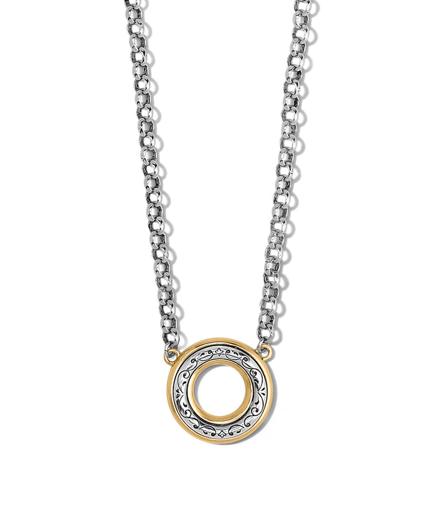 Brighton JM7312 Venezia Open Ring 2 Tone Necklace