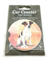 Jack Russell Sitting Car Coaster 233-17