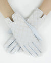 Quilted Solid Glove GL12310 White