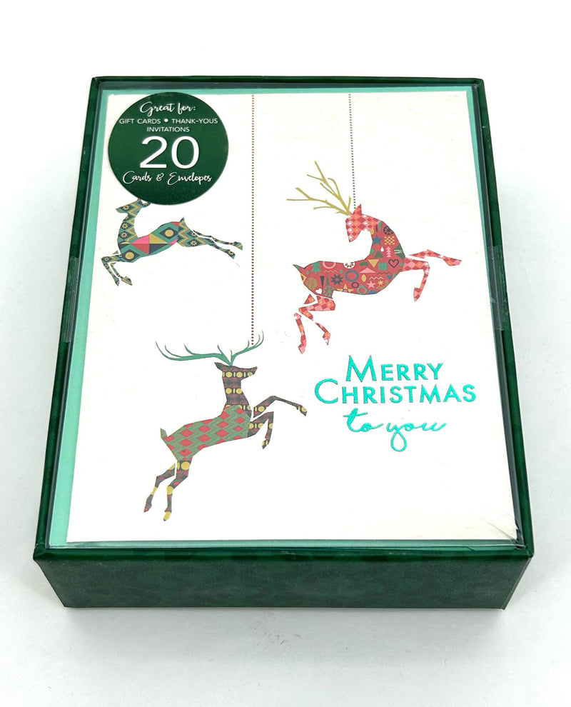 20 Count Petite Greeting Box Card CBC411 Deer