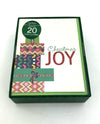 20 Count Petite Greeting Box Card CBC411 Joy