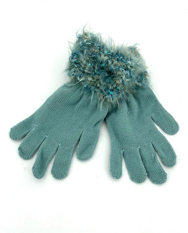 Parisian Feather Glove 61524, 27, 30 Blue
