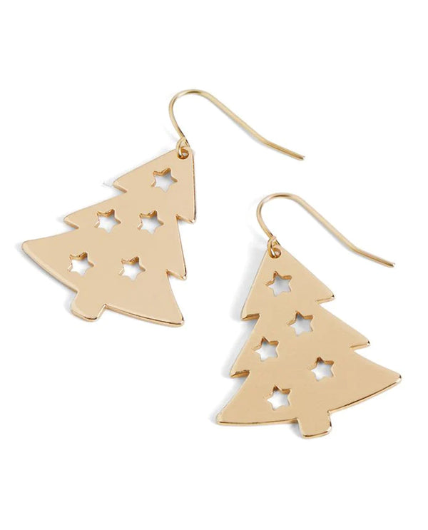 Coco & Carmen WN004453, 4454 Christmas Tree Whispers Earring Gold