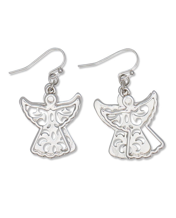 Silver Movable Angel Earring 8108750