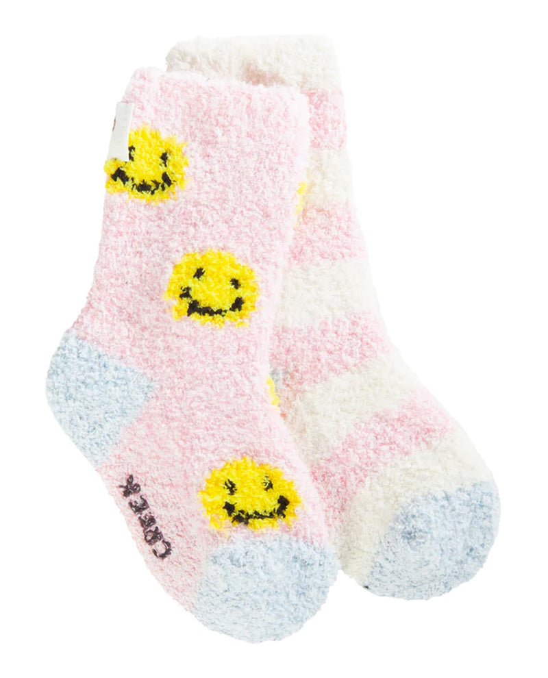 World's Softest Socks MCCZCRG-739 Smile & Stripe Cozy Grippers