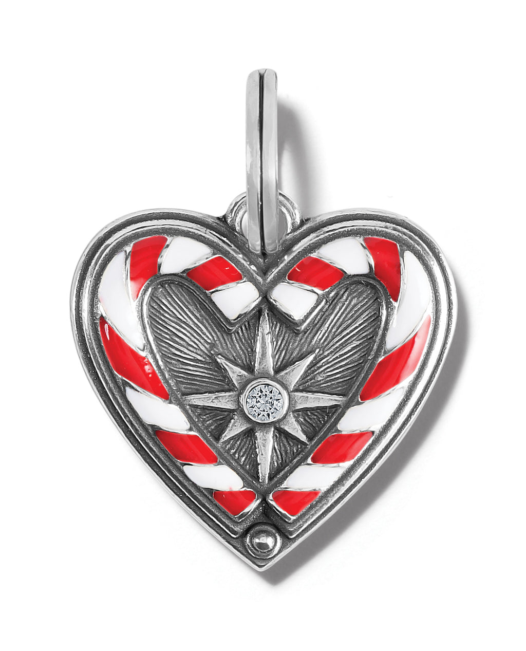 Brighton JC6613 Candycane Sweetheart Charm | Brighton Jewelry
