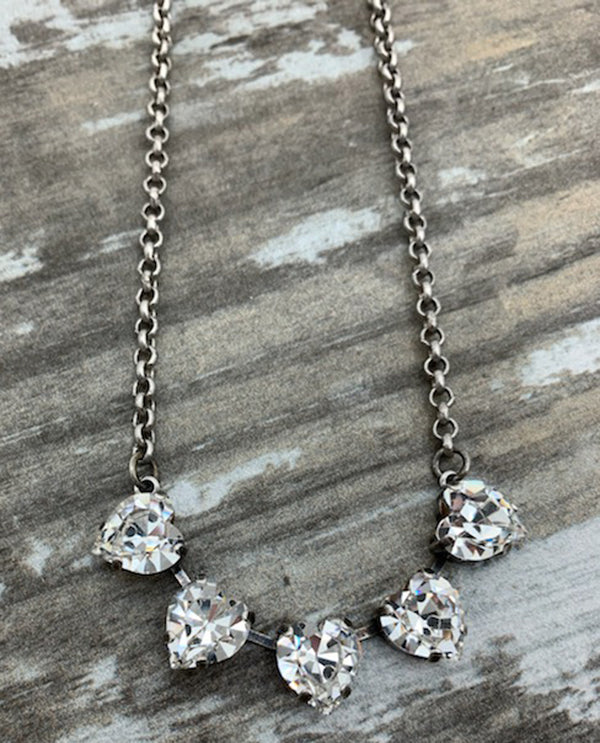 Rachel Marie Designs Sweet Treat Heart Necklace Clear