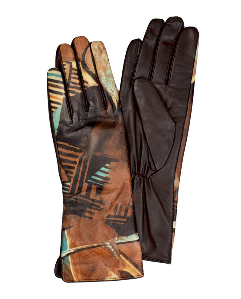 100% Sheepskin Abstract Gloves MAXWE