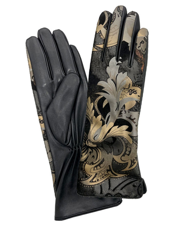 100% Sheepskin Floral Gloves MERCA