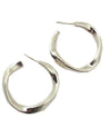 Paz Collective MD009 Sterling Ribbon Hoops