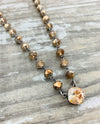 Rachel Marie Designs Tempo Boho Beaded Necklace Golden Shadow