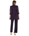 2-Piece Soutache Pant Set 5012 Plum
