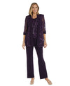 2-Piece Soutache Pant Set 5012 Plum