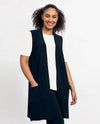 Sympli 21195M Essential Vest Midi Navy