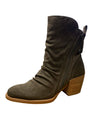 Very G VGLB0349 Desiree Faux Suede Slouch Bootie Taupe