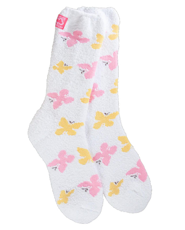 World's Softest Socks WSCZCRW Soft BUTTERFLY MULTI