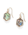 Coco & Carmen WN004214 Abalone Hexagon Earring Gold