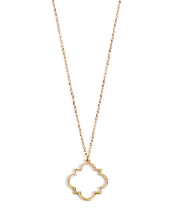 Coco & Carmen WN004272, 4273 Geo Outline Necklace Gold