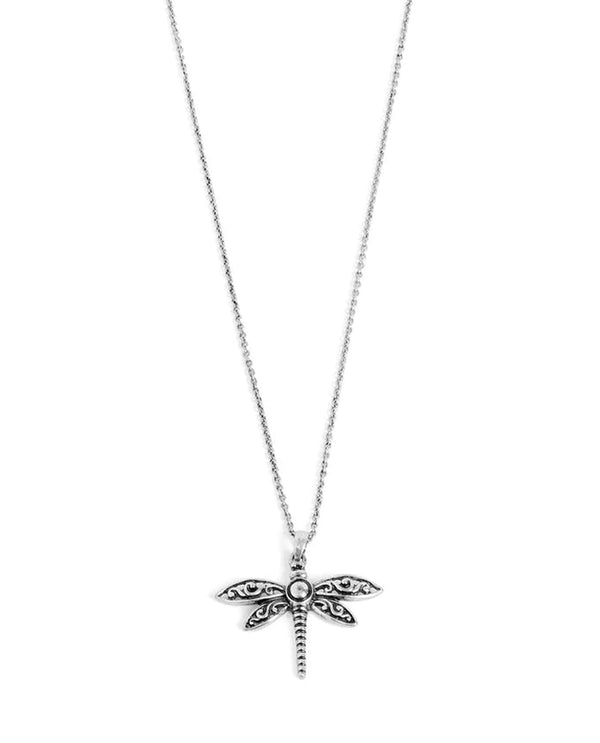 Coco & Carmen WN004266 Dragonfly Necklace Silver
