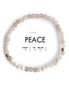 Morse Code Bracelet PEACE Pearl
