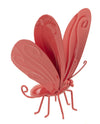Butterfly Metal Decoration CG180335 Coral