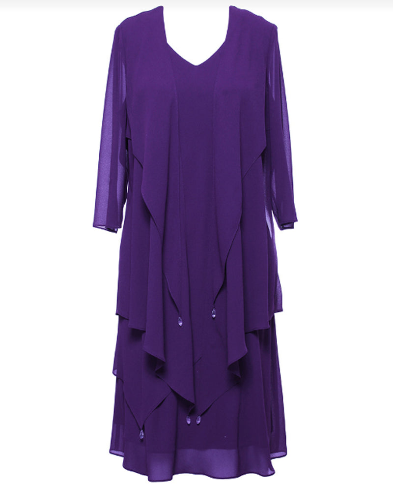 Alex Evenings 8192010 2 Piece Tiered With Jacket T Length Alex Evenings 8192010 2 Piece Tiered With Jacket T Length
