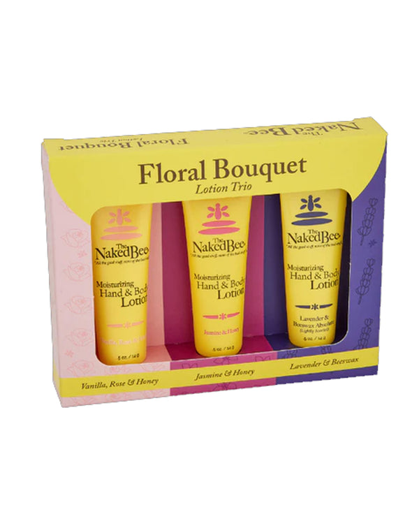 Naked Bee NBMK-FLO Floral Bouquet Lotion Trio