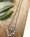 Rachel Marie Designs Cherish Open Heart Necklace  Clear