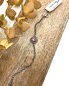 Rachel Marie Designs Valentina Cushin Cut Heart Trim Bracelet Light Rose