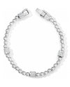 Silver Brighton JF0572 Meridian Petite Bracelet with silver beads and Swarovski crystals