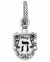 Brighton J98342 Dreidel Charm silver dreidel charm for Hanukkah 
