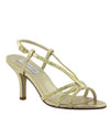 Touch Ups Lyric Heel sparkling gold T-strap sandals with heels